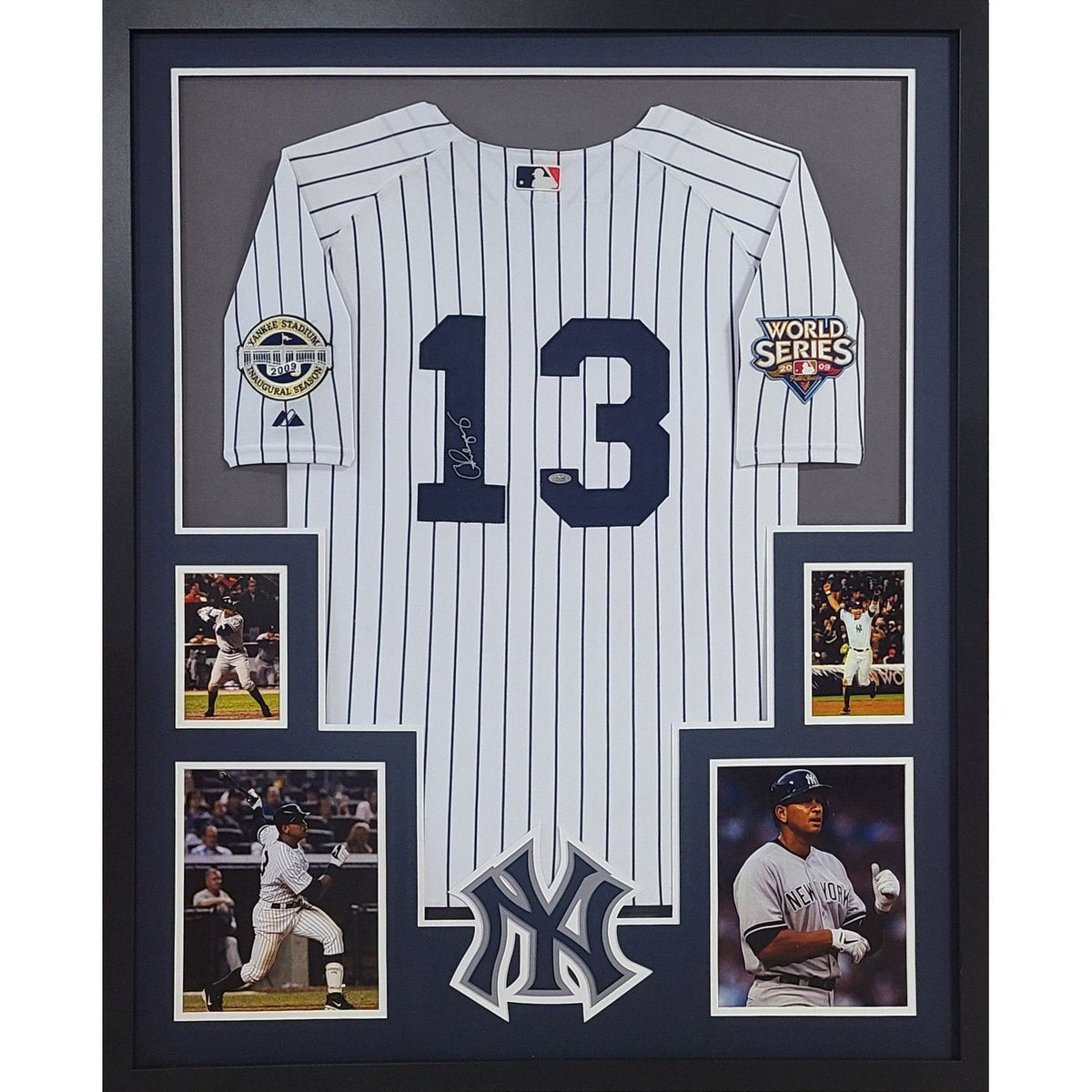 Alex Rodriguez Framed Signed Jersey Steiner Autographed New York Yankees