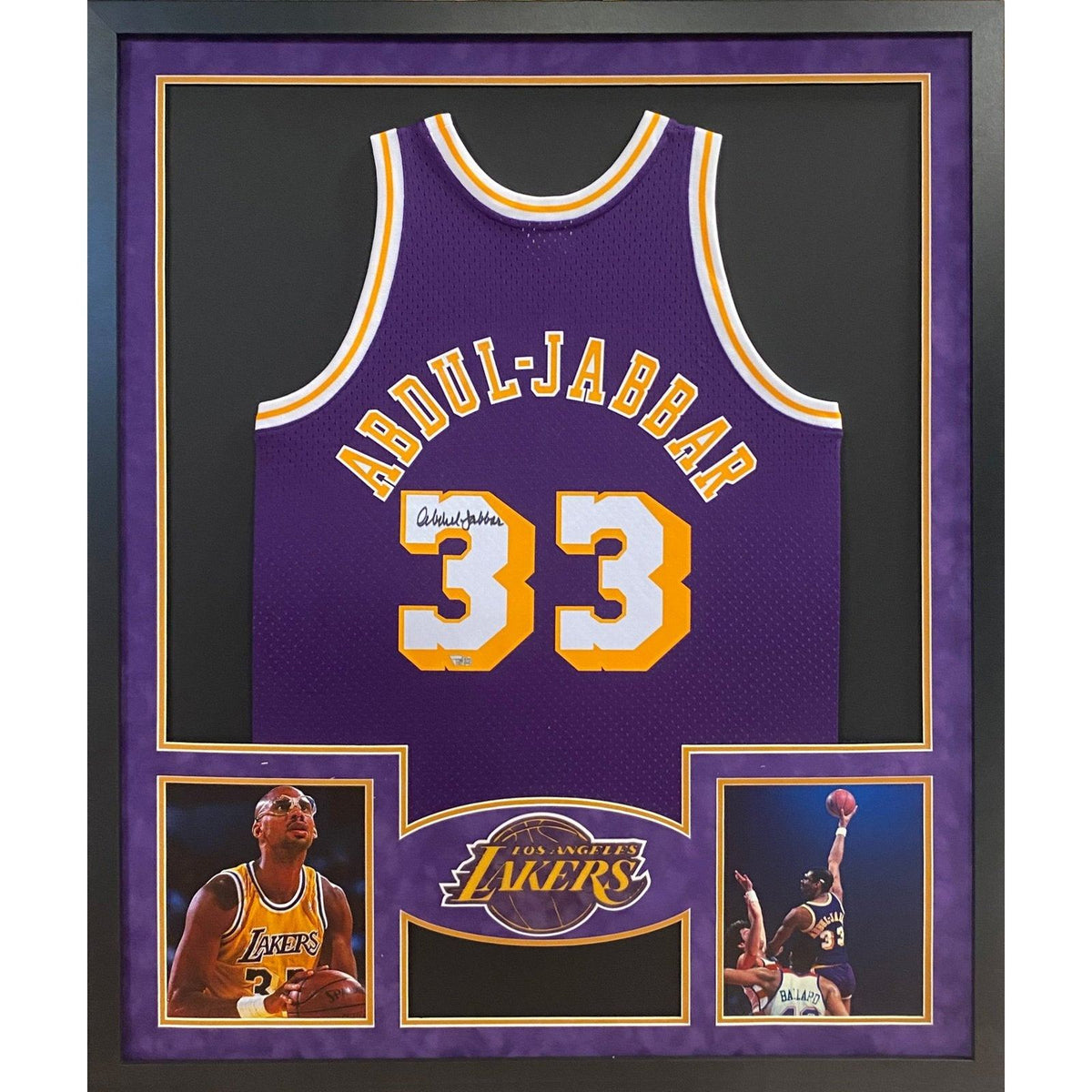 Kareem Abdul-Jabbar Framed Signed Jersey Fanatics Autographed Los Angeles Lakers