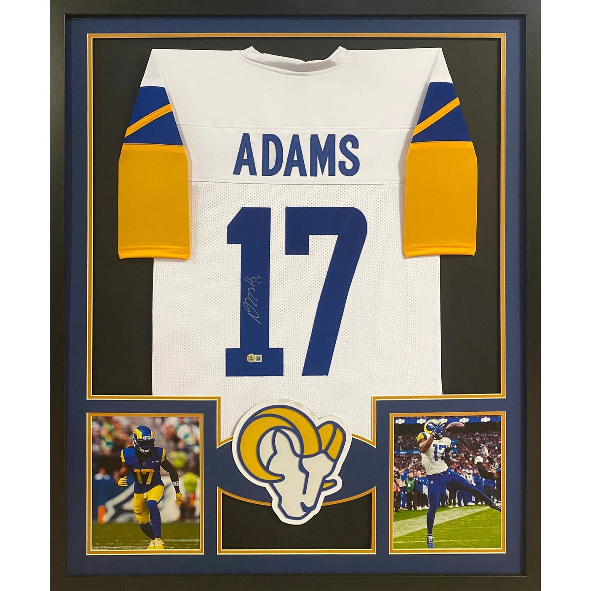 Davante Adams Signed Framed Jersey Beckett Autographed Los Angeles Rams