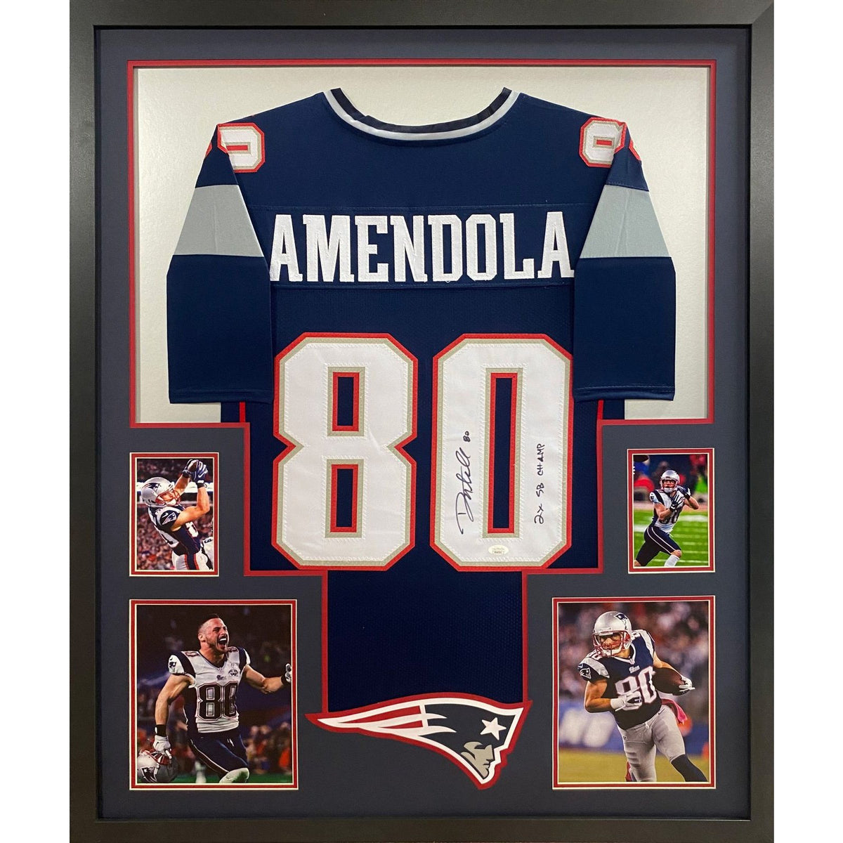 Danny Amendola Framed Signed Jersey JSA Autographed Patriots New England