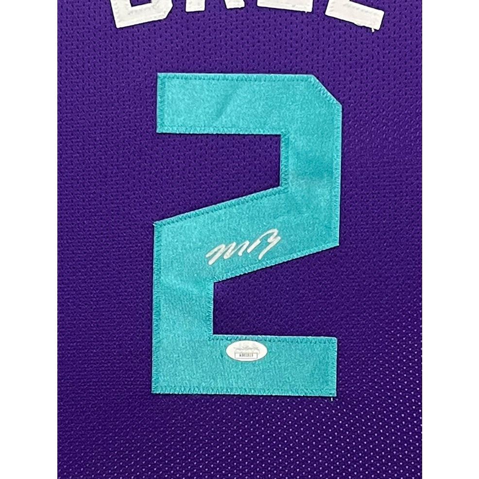 LaMelo Ball Framed Signed Charlotte Hornets Jersey JSA Autographed L2