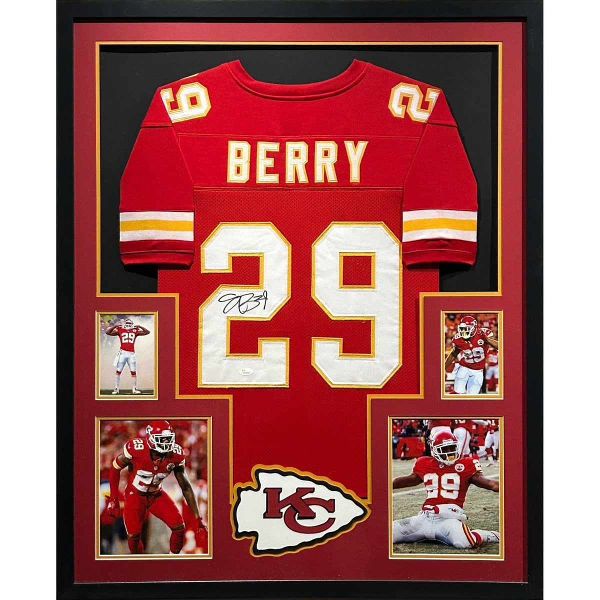 Eric Berry Framed Red Jersey JSA Autographed Signed Kansas City Chiefs