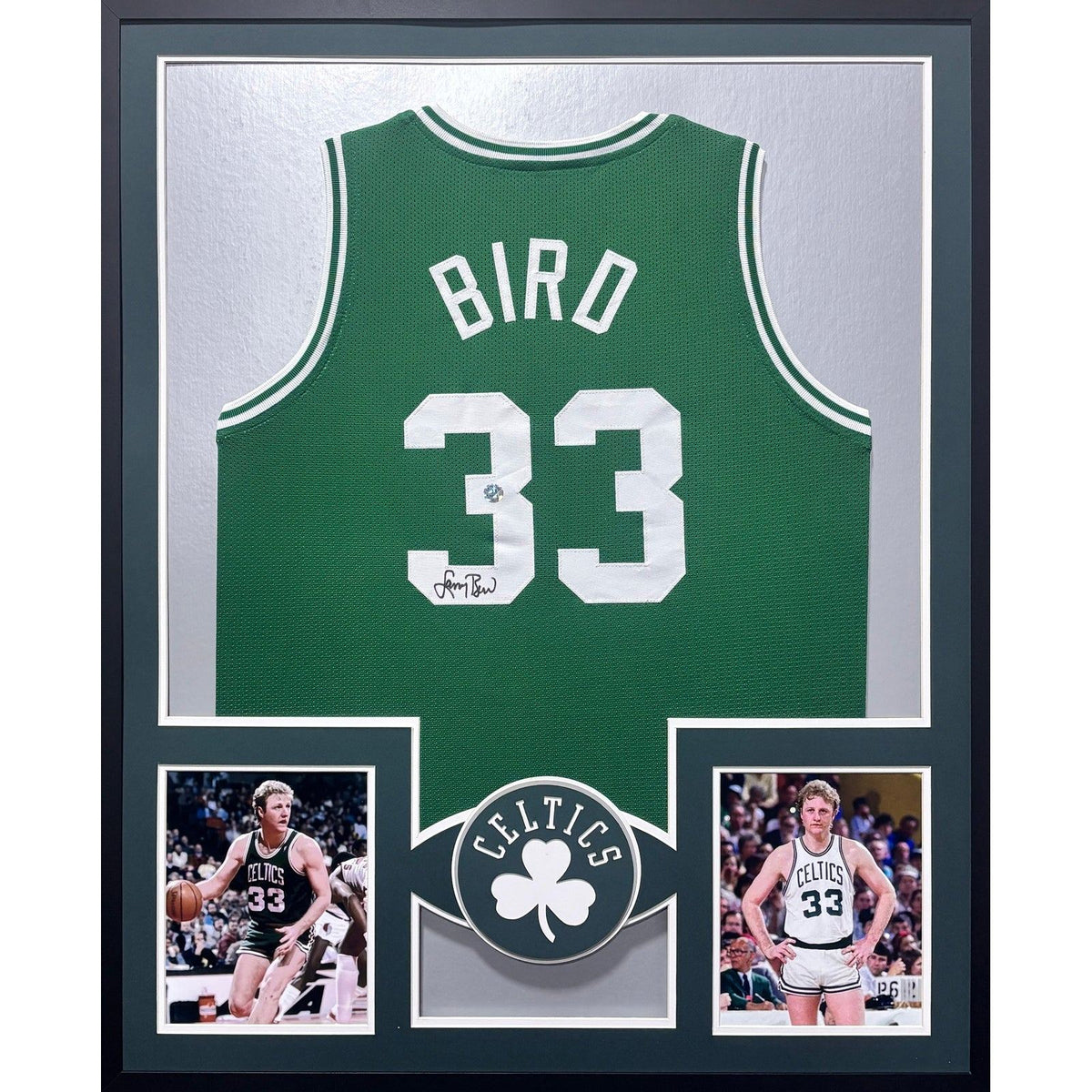 Larry Bird Framed Jersey Bird COA Autographed Signed Boston Celtics
