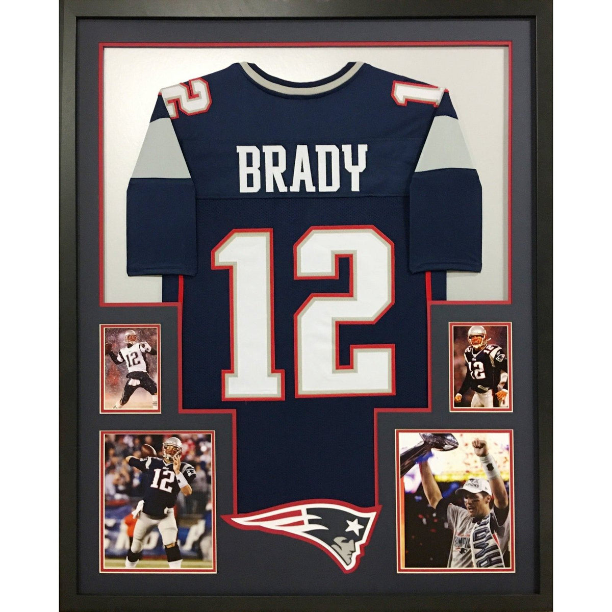 Tom Brady UNSIGNED Framed Jersey New England Patriots Michigan