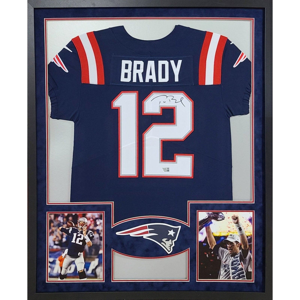 Tom Brady Framed Signed Jersey Fanatics New England Patriots Autographed
