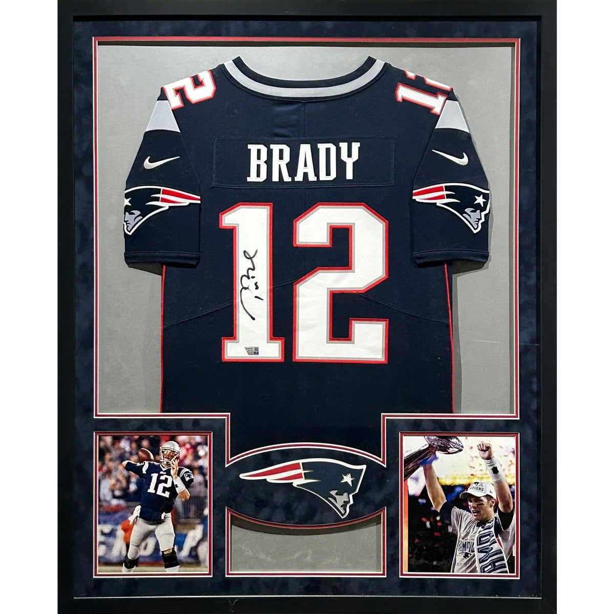 Tom Brady Framed Signed Jersey Fanatics New England Patriots Autographed BS