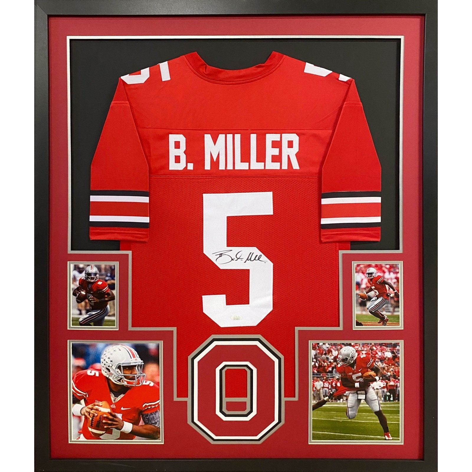 Braxton Miller Signed Framed Signed Jersey Ohio State Beckett Autographed