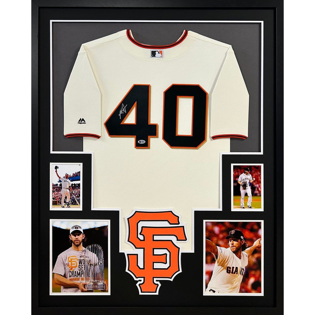 Madison Bumgarner Framed Signed Jersey PSA/DNA Autographed Giants 4P