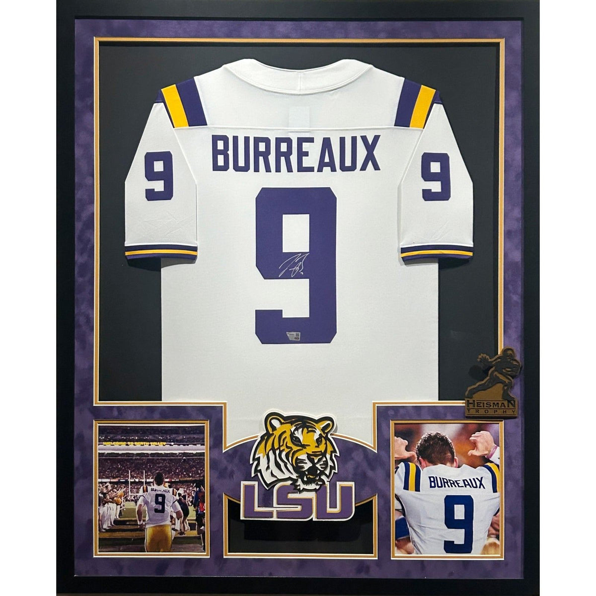 Joe Burrow Burreaux Framed Signed Limited Jersey Fanatics LSU Tigers Autographed