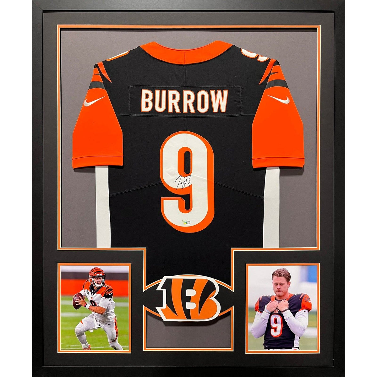 Joe Burrow Framed Signed Jersey Fanatics Autographed Cincinnati Bengals Y