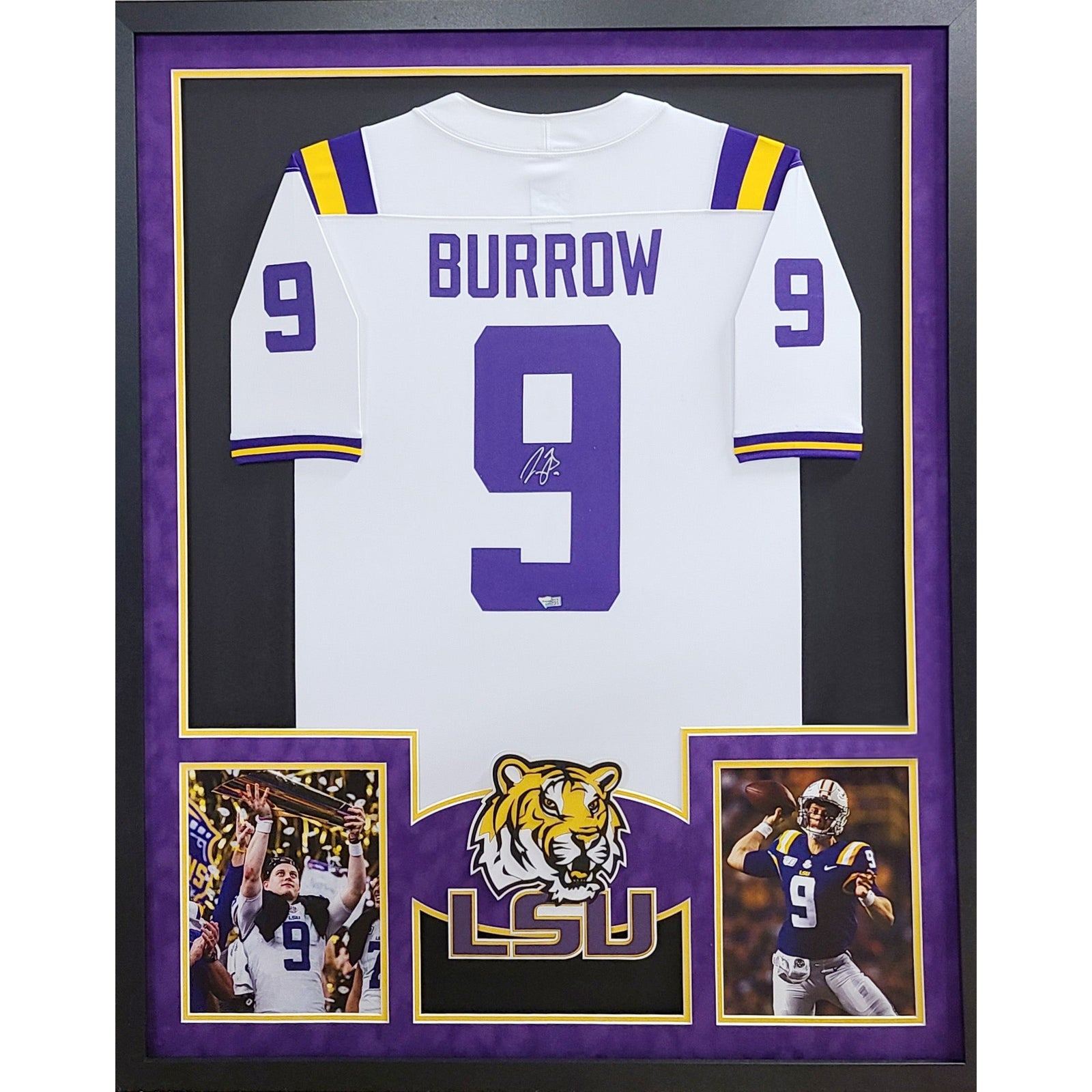Joe Burrow Jersey Lsu Joe Burrow Framed Signed Jersey Fanatics
