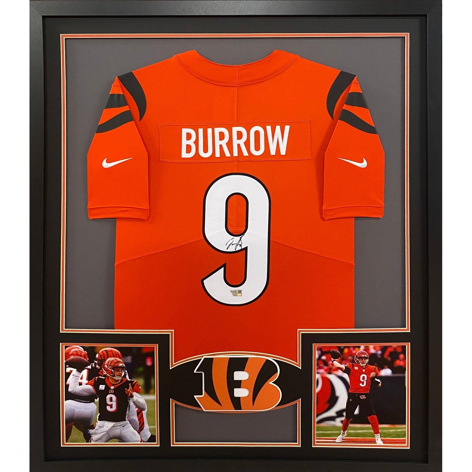 framed joe burrow jersey