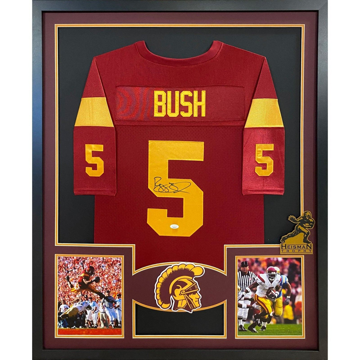 Reggie Bush Signed Framed Jersey JSA Autographed USC Southern Cal