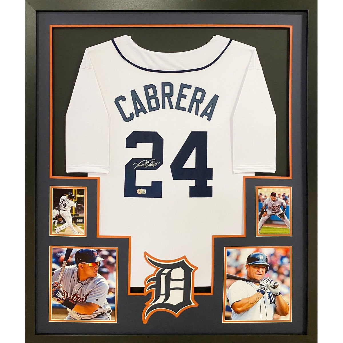 Miguel Cabrera Framed Signed Detroit Tigers Jersey Beckett Autographed