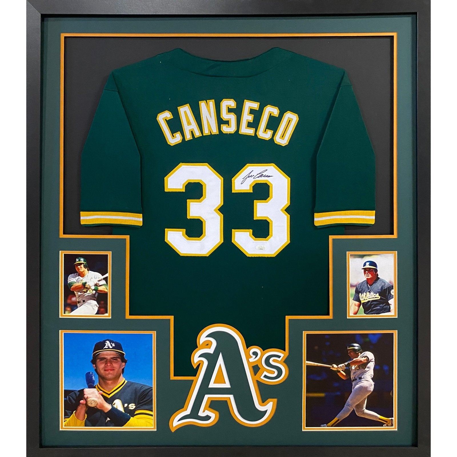 Mark McGwire Autographed and Framed Oakland A's Jersey