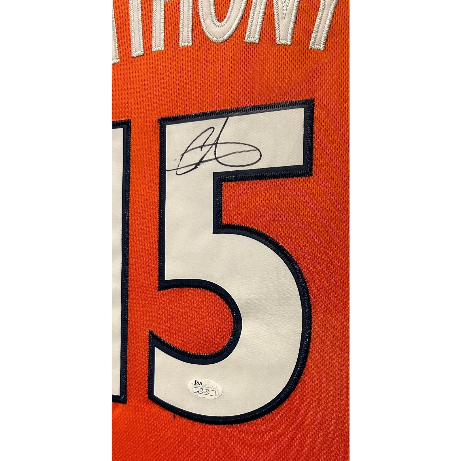 Carmelo Anthony Framed Signed Jersey JSA Autographed Signed Syracuse