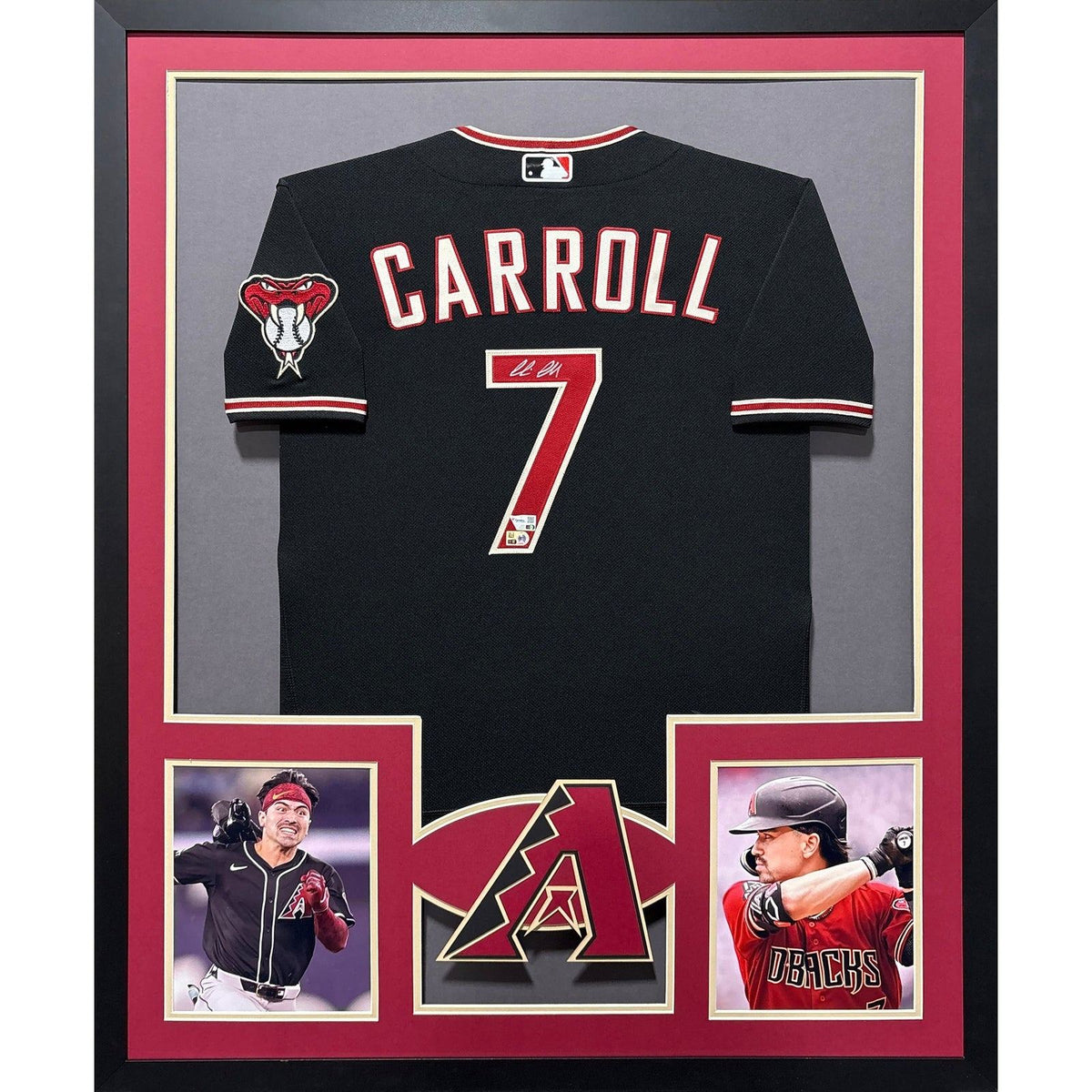 Corbin Carroll Framed Jersey MLB COA Autographed Signed Arizona Diamondbacks