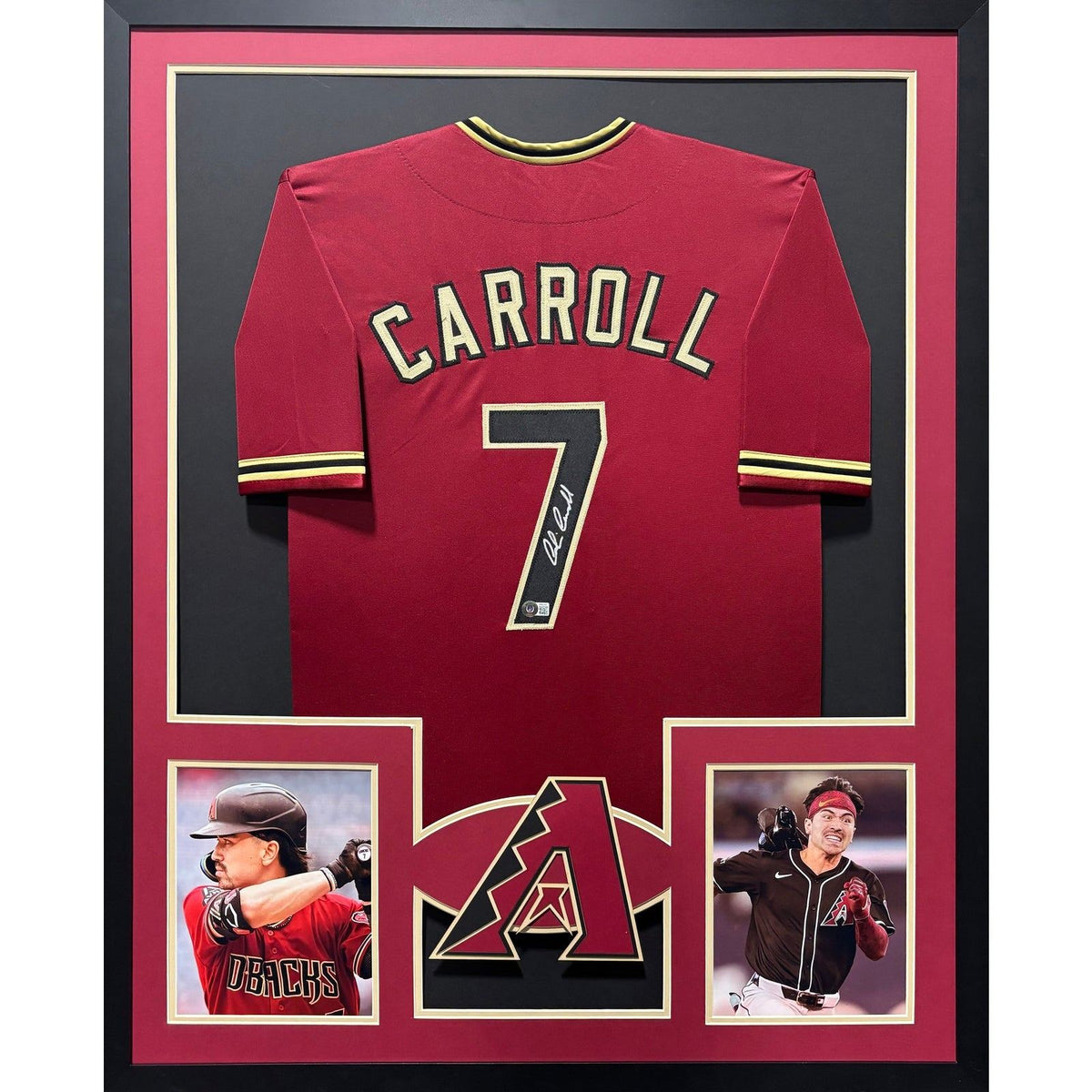 Corbin Carroll Framed Red Jersey MLB COA Autographed Signed Diamondbacks