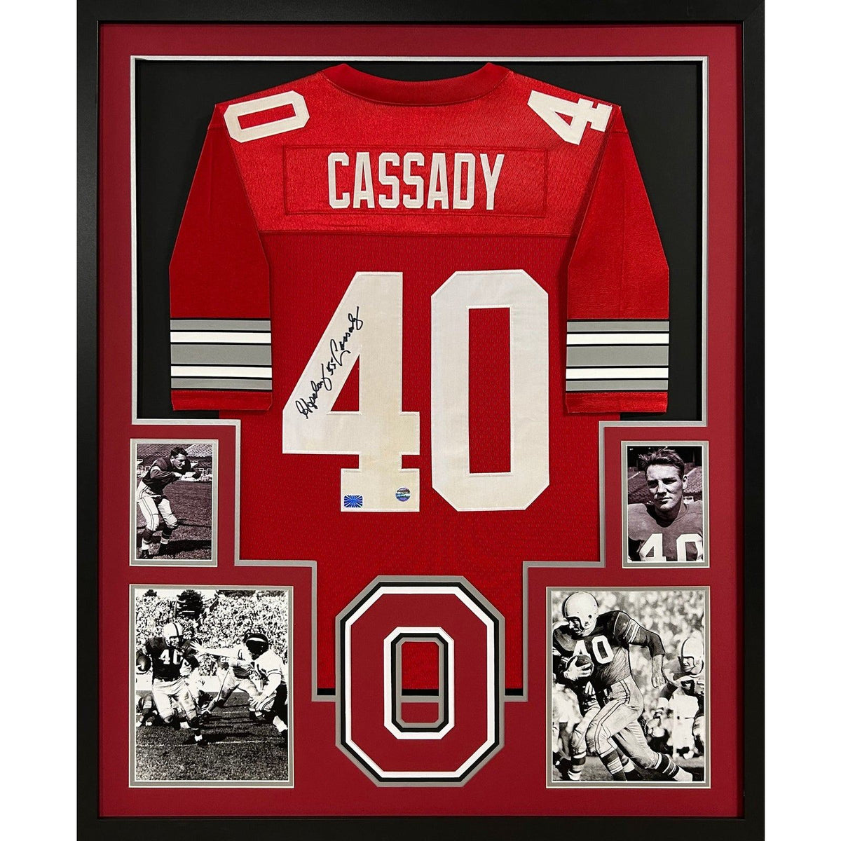 Howard Cassady Signed Framed Jersey COA Autographed Ohio State OSU