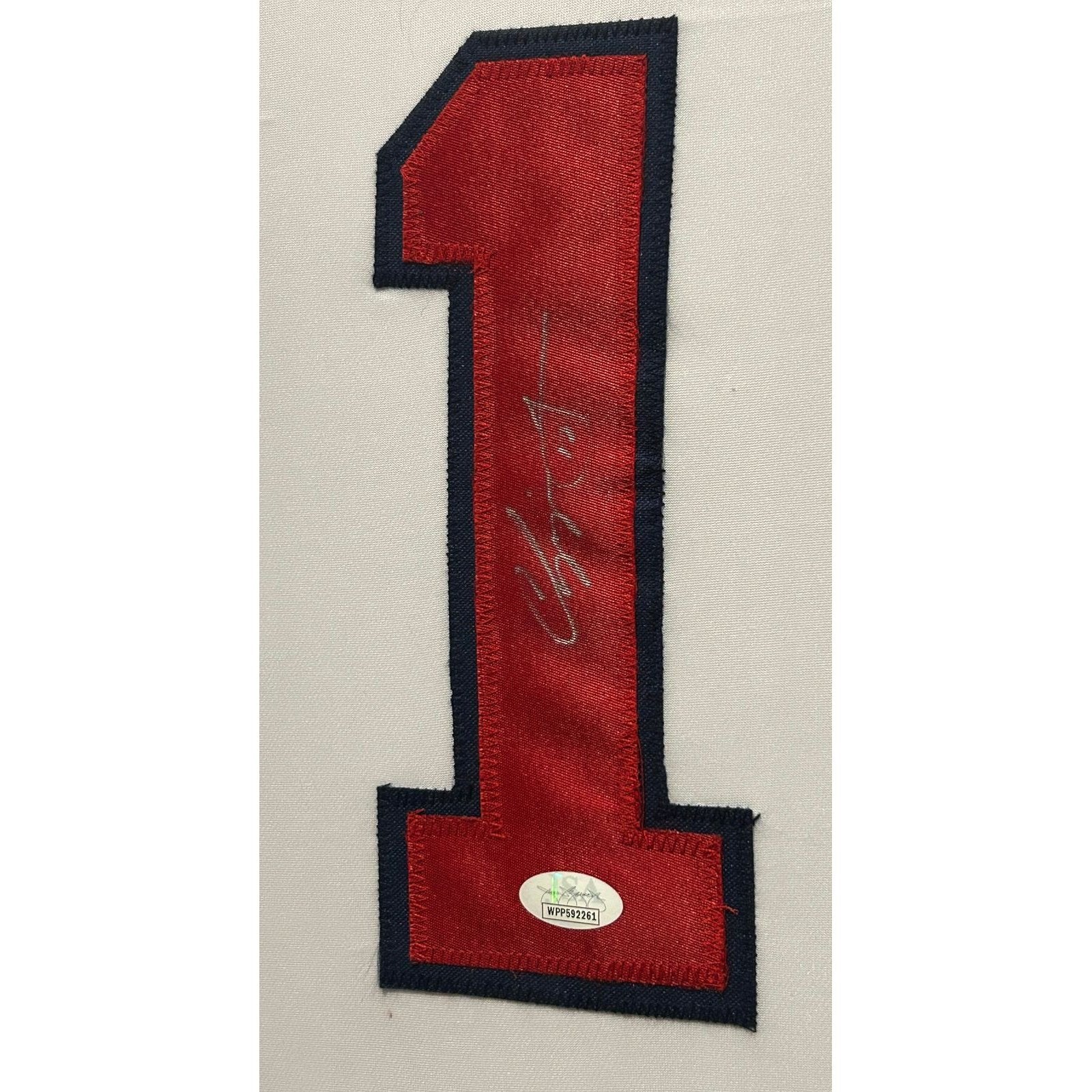 Chipper Jones Signed Framed Jersey JSA Autographed Atlanta Braves