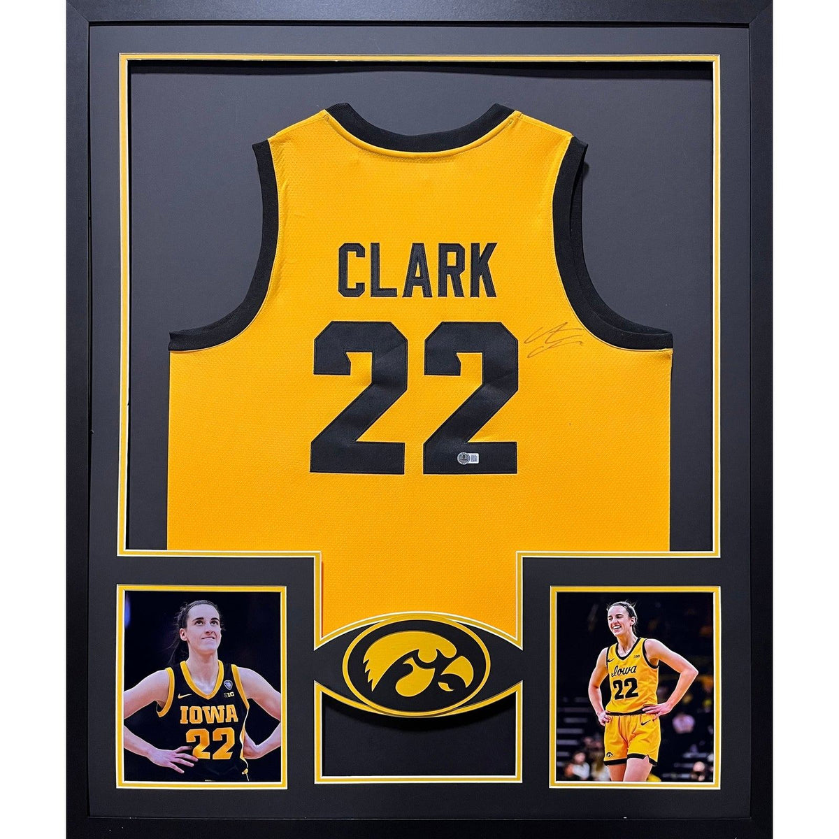 Caitlin Clark Framed Signed Iowa Hawkeyes Jersey Beckett Autographed