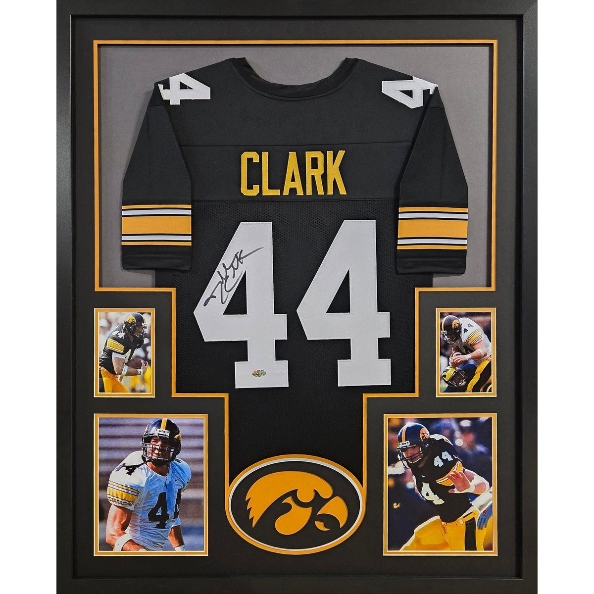 Dallas Clark Framed Signed Jersey PIA Autographed Iowa Colts