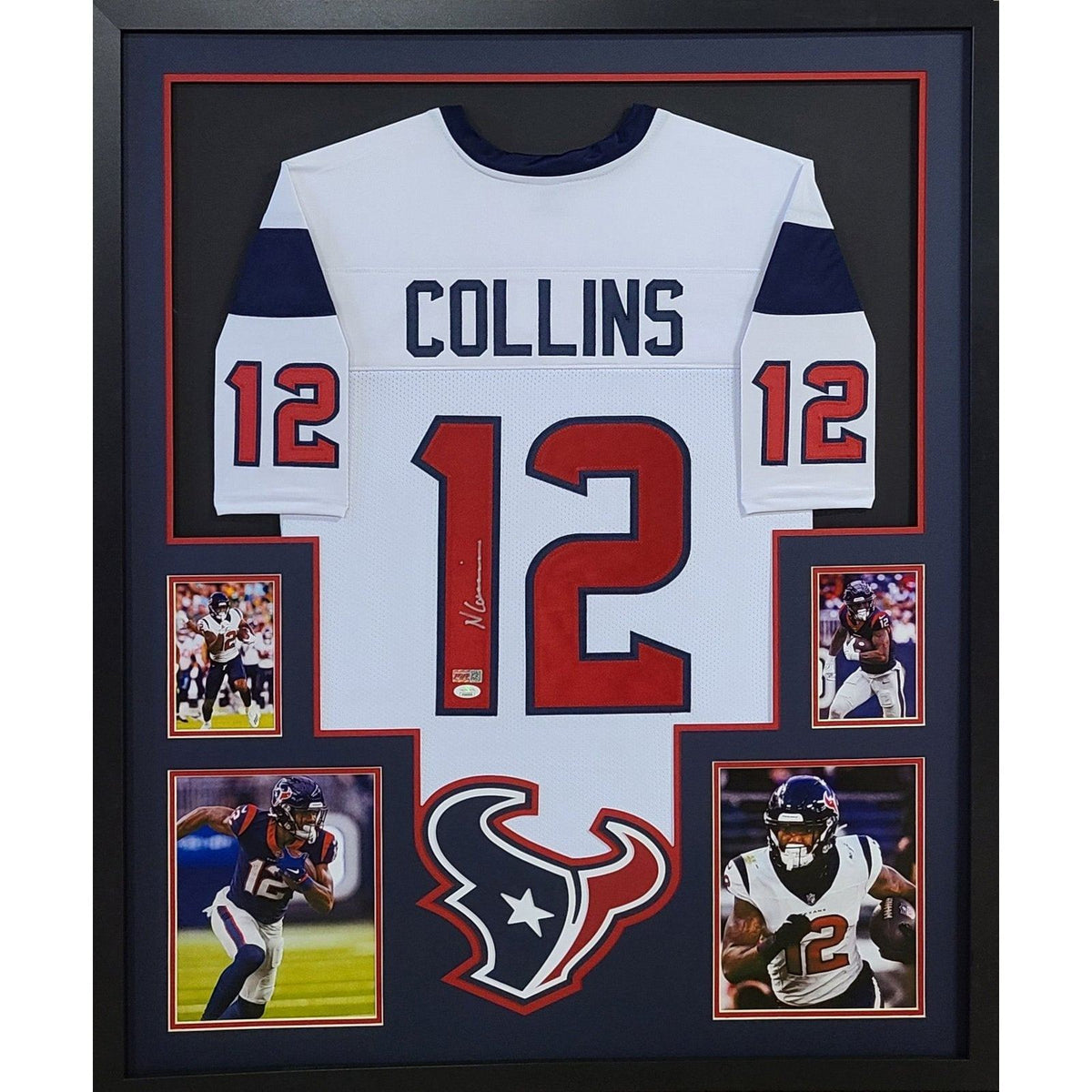 Nico Collins Framed Signed Jersey JSA Autographed Houston Texans