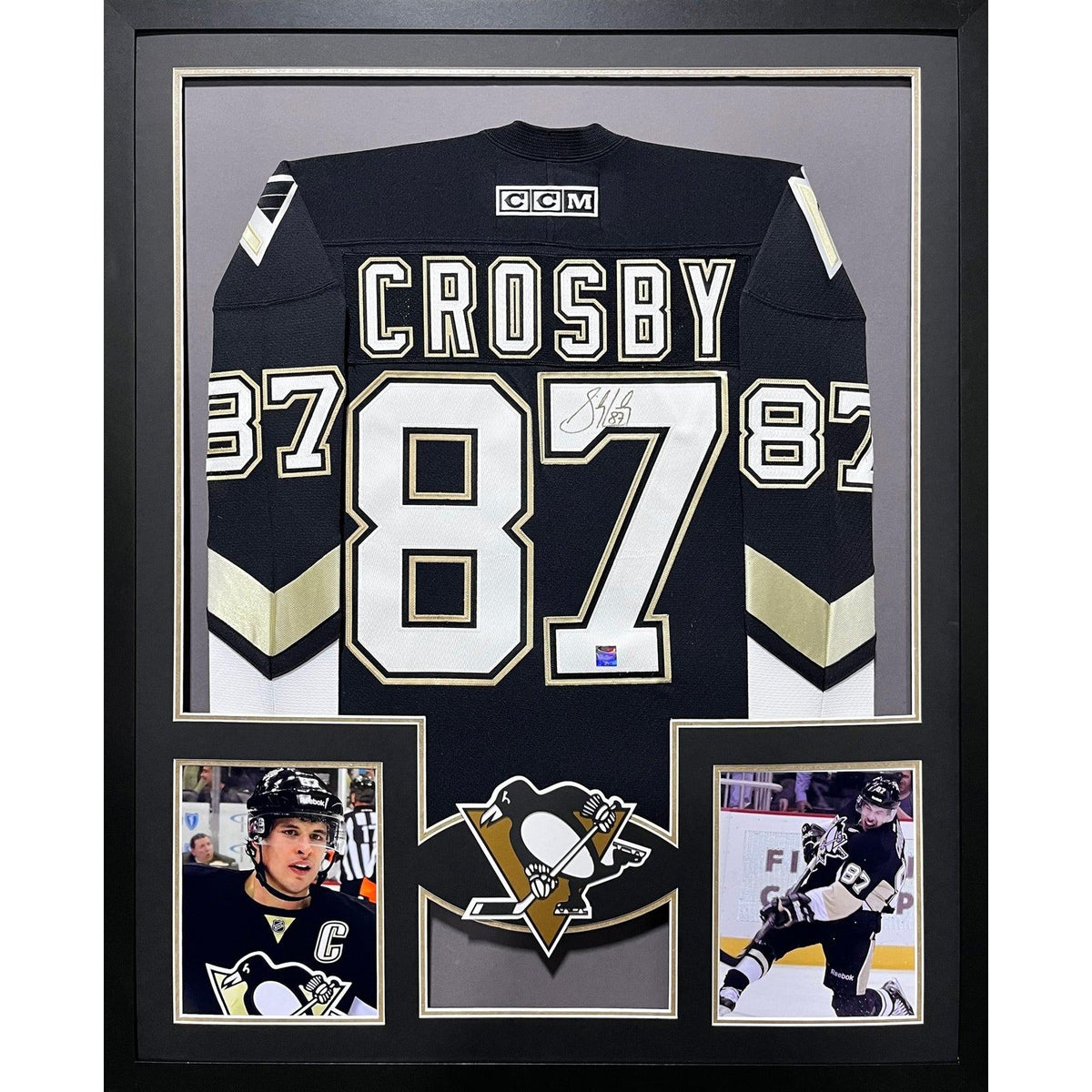Sidney Crosby Framed Signed Jersey Autographed Penguins Frameworth COA