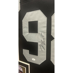 Maxx Crosby Framed Jersey OKAuthentics Autographed Signed Las Vegas Raiders