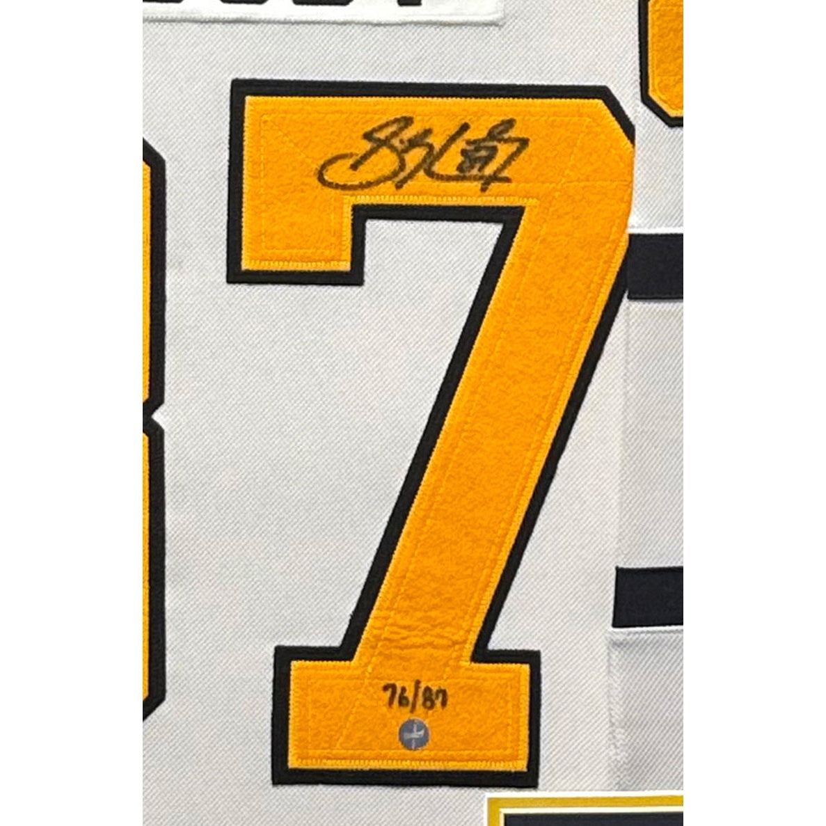 Sidney Crosby Framed Signed Jersey Frameworth Autographed Penguins Fenway