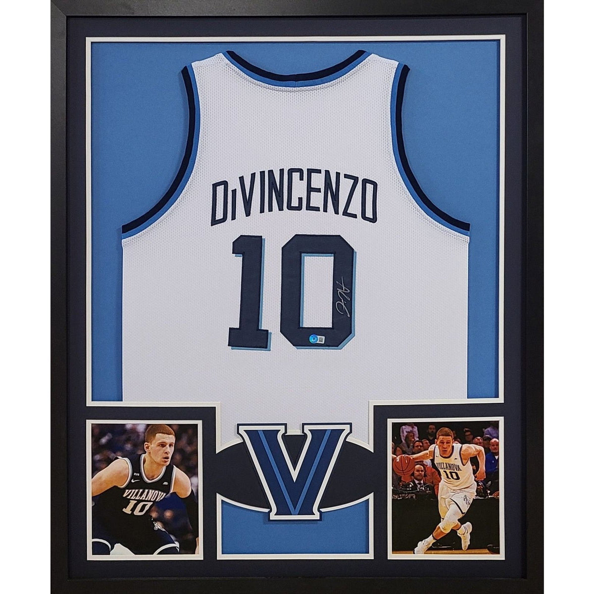 Donte DiVincenzo Signed Framed Jersey Beckett Autographed Villanova