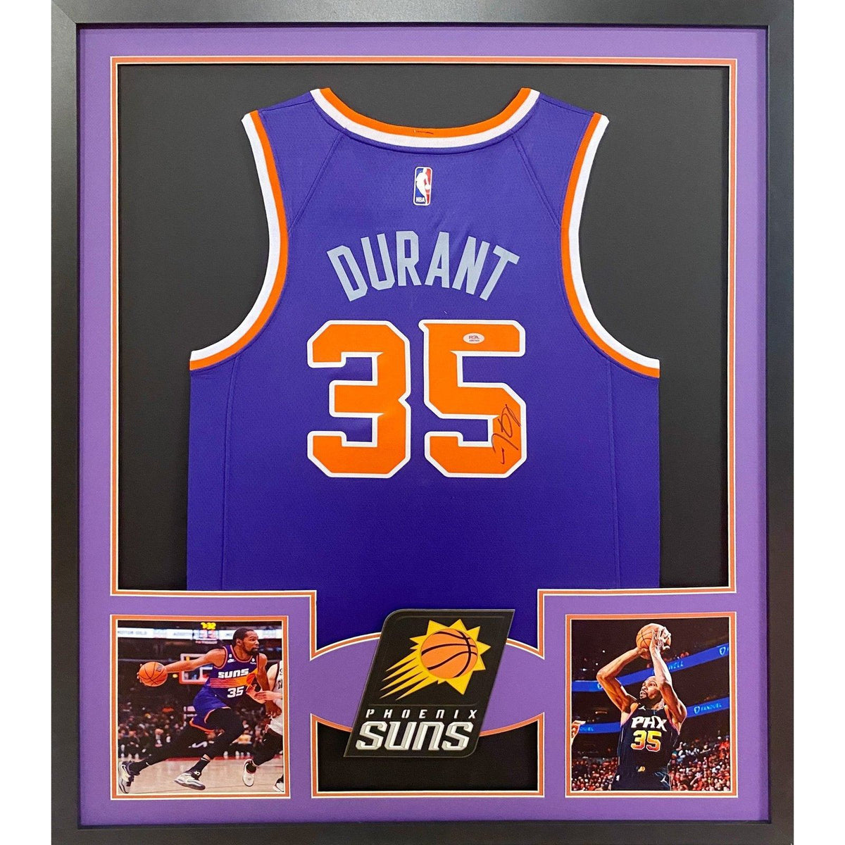 Kevin Durant Signed Framed Jersey PSA/DNA Autographed Phoenix Suns