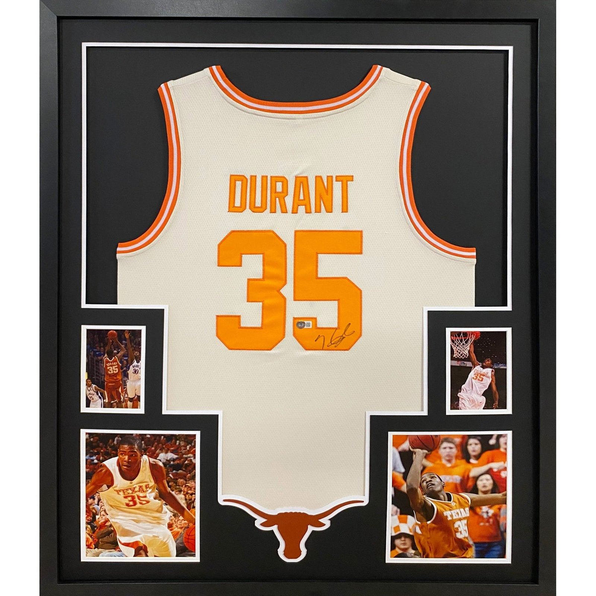 Kevin Durant Framed Signed Texas Longhorns Jersey Beckett Autographed