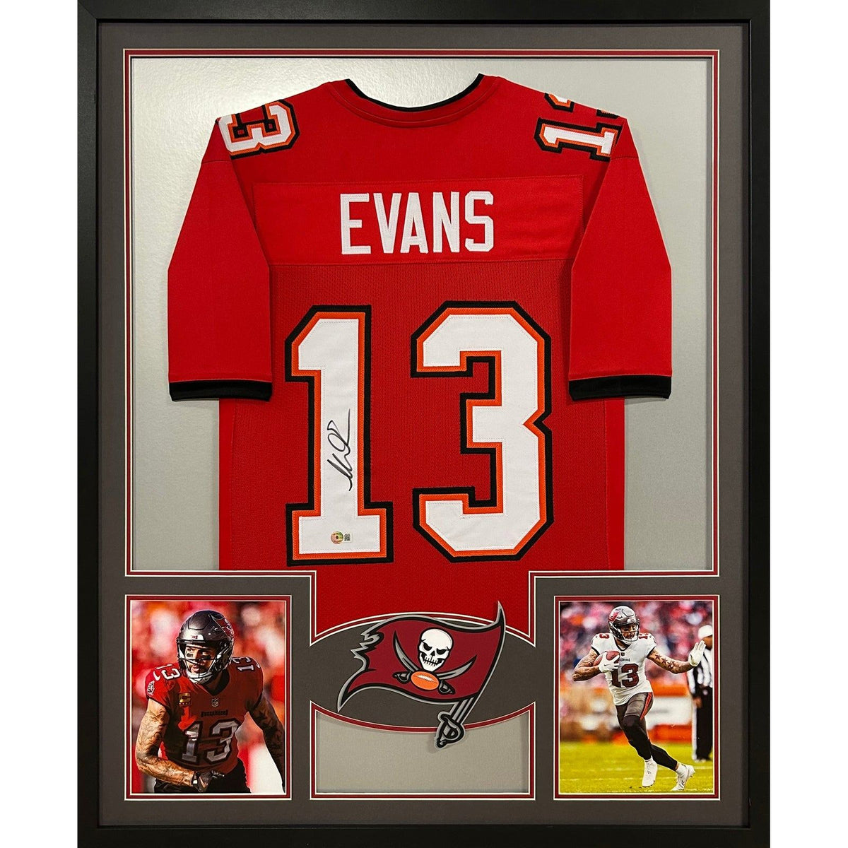 Mike Evans Framed Signed Jersey Autographed Tampa Bay Buccaneers Beckett