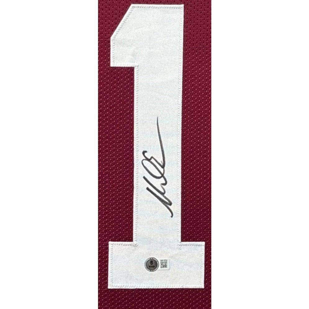 Mike Evans Framed Signed Jersey Autographed Texas A&M Beckett 2P
