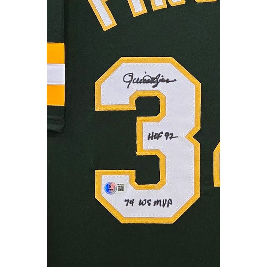 Rollie Fingers Signed Framed Jersey Beckett Autographed Oakland Athletics