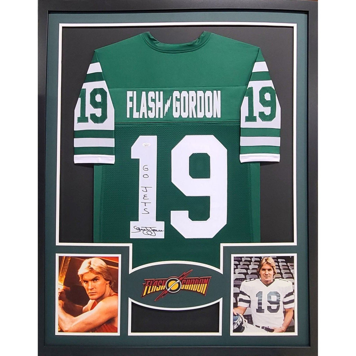 Flash Gordon Framed Signed Jersey JSA Autographed Sam Jones