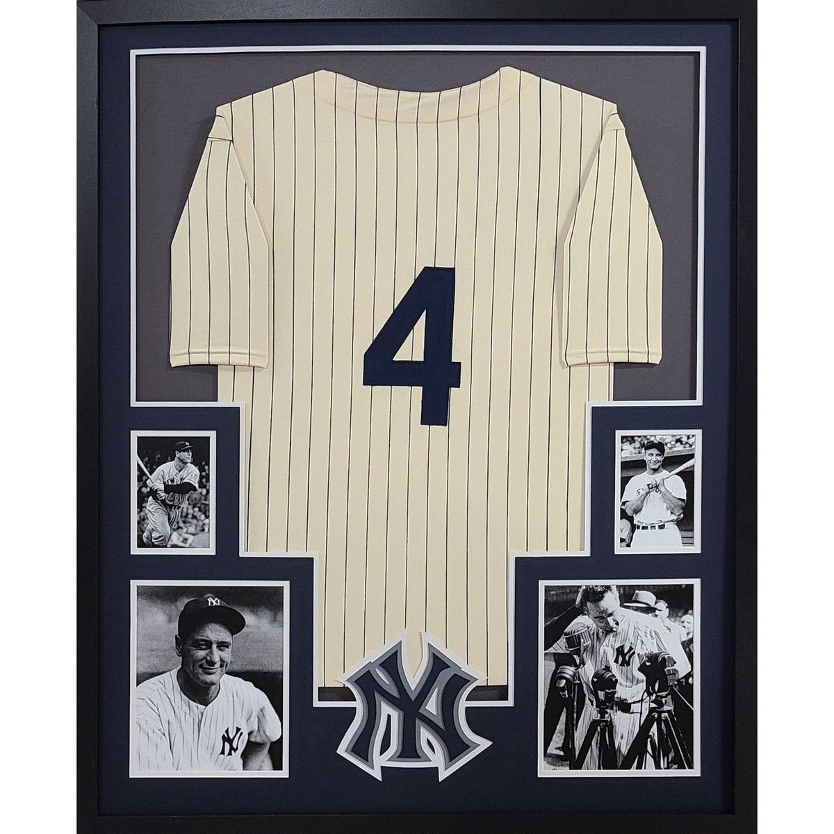 Lou Gehrig UNSIGNED Framed Jersey New York Yankees