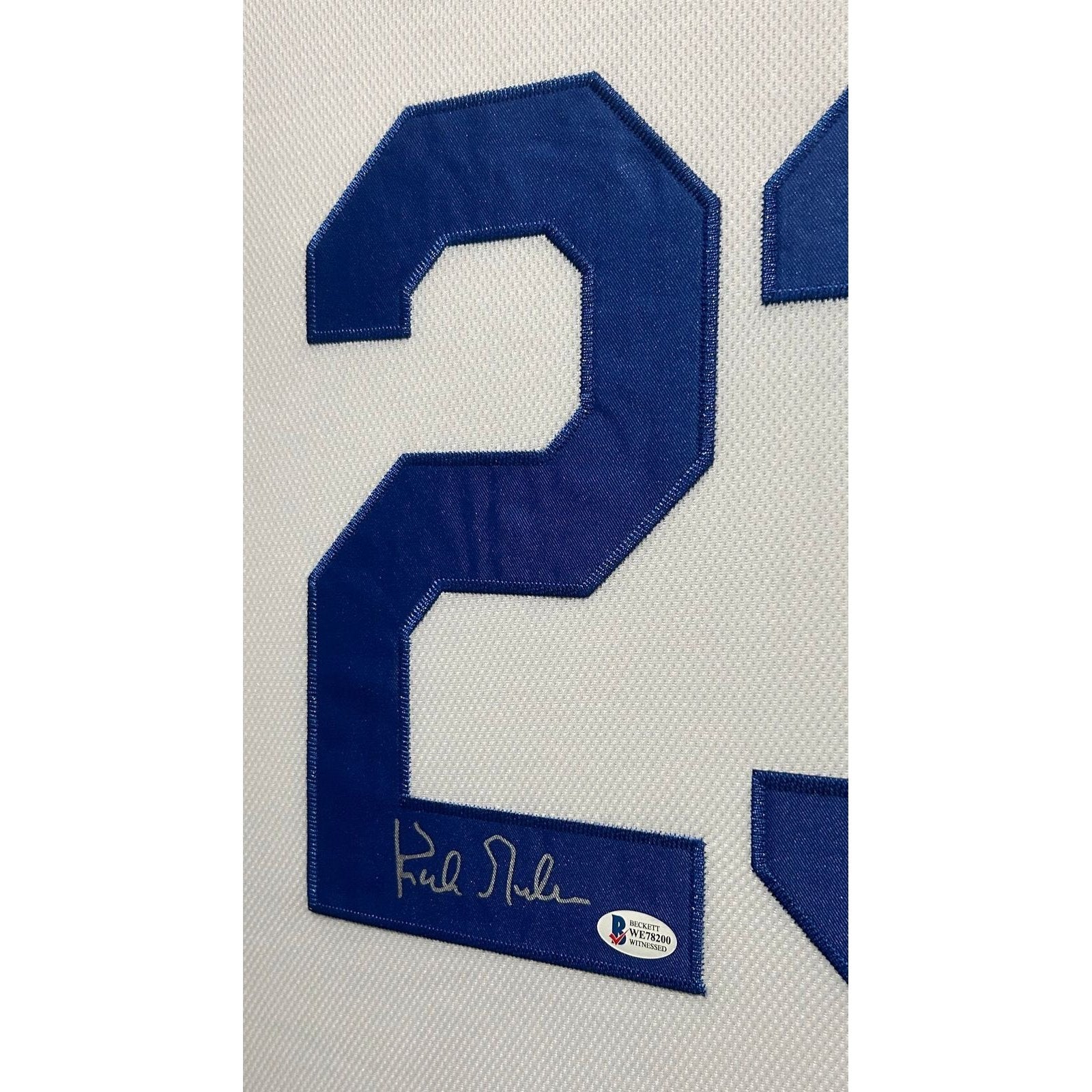 Kirk Gibson Framed Jersey Beckett Autographed Signed Los Angeles Dodgers LA L.A.