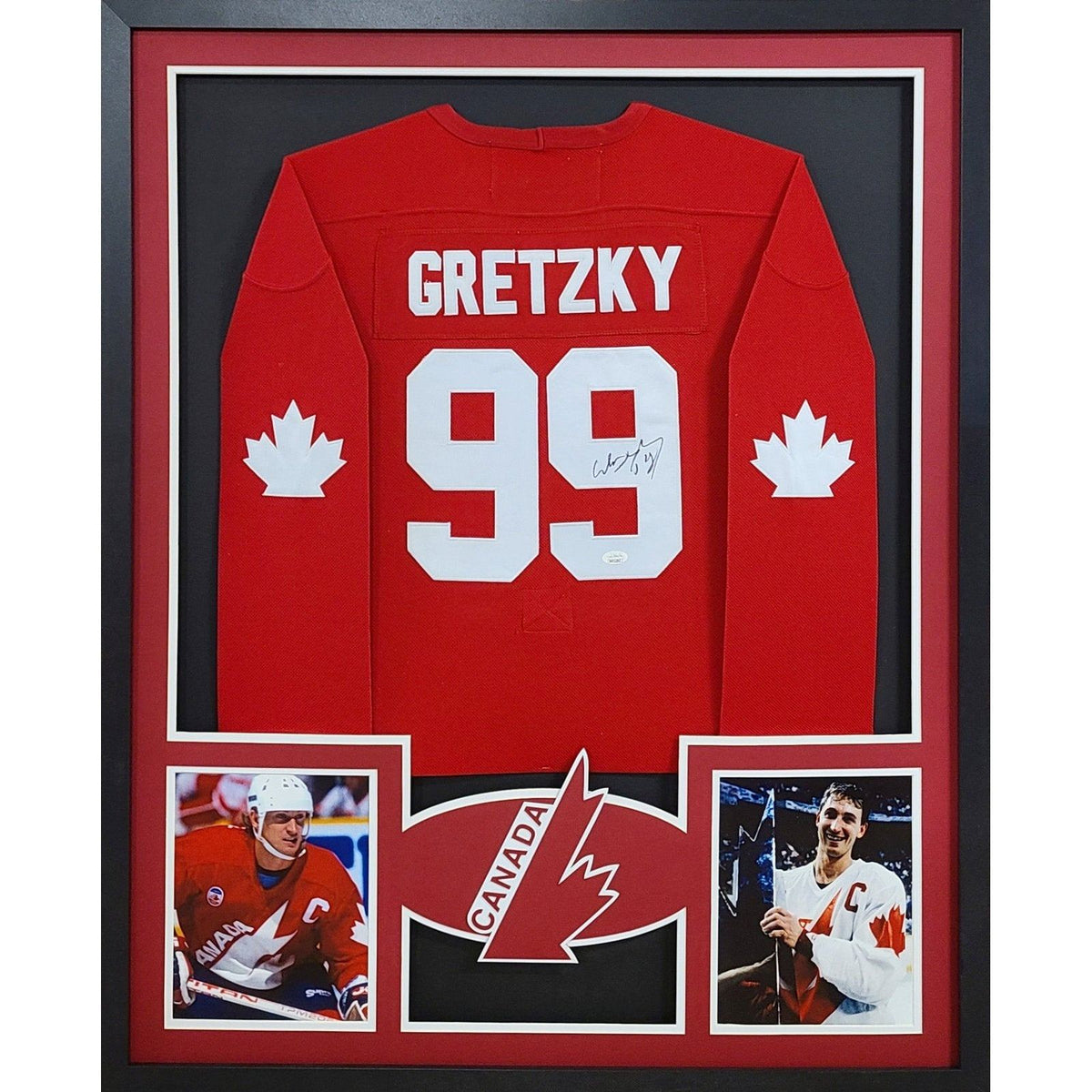 Wayne Gretzky Framed Signed Team Canada Jersey PSA/DNA COA Oilers