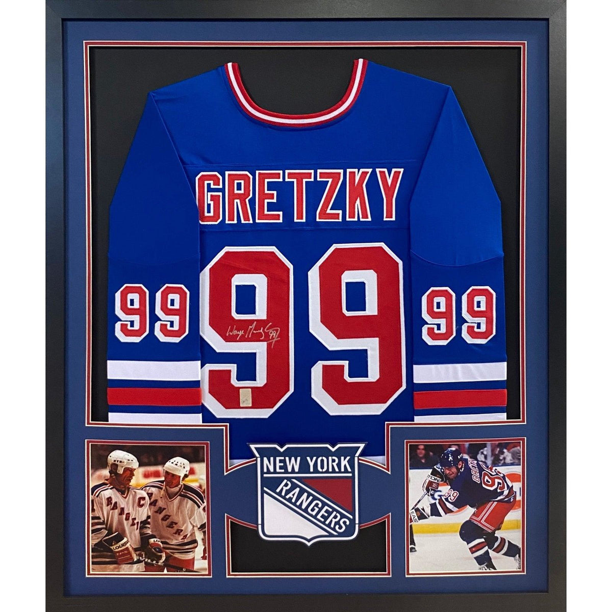 Wayne Gretzky Framed New York Rangers Jersey WGA COA Autographed Signed