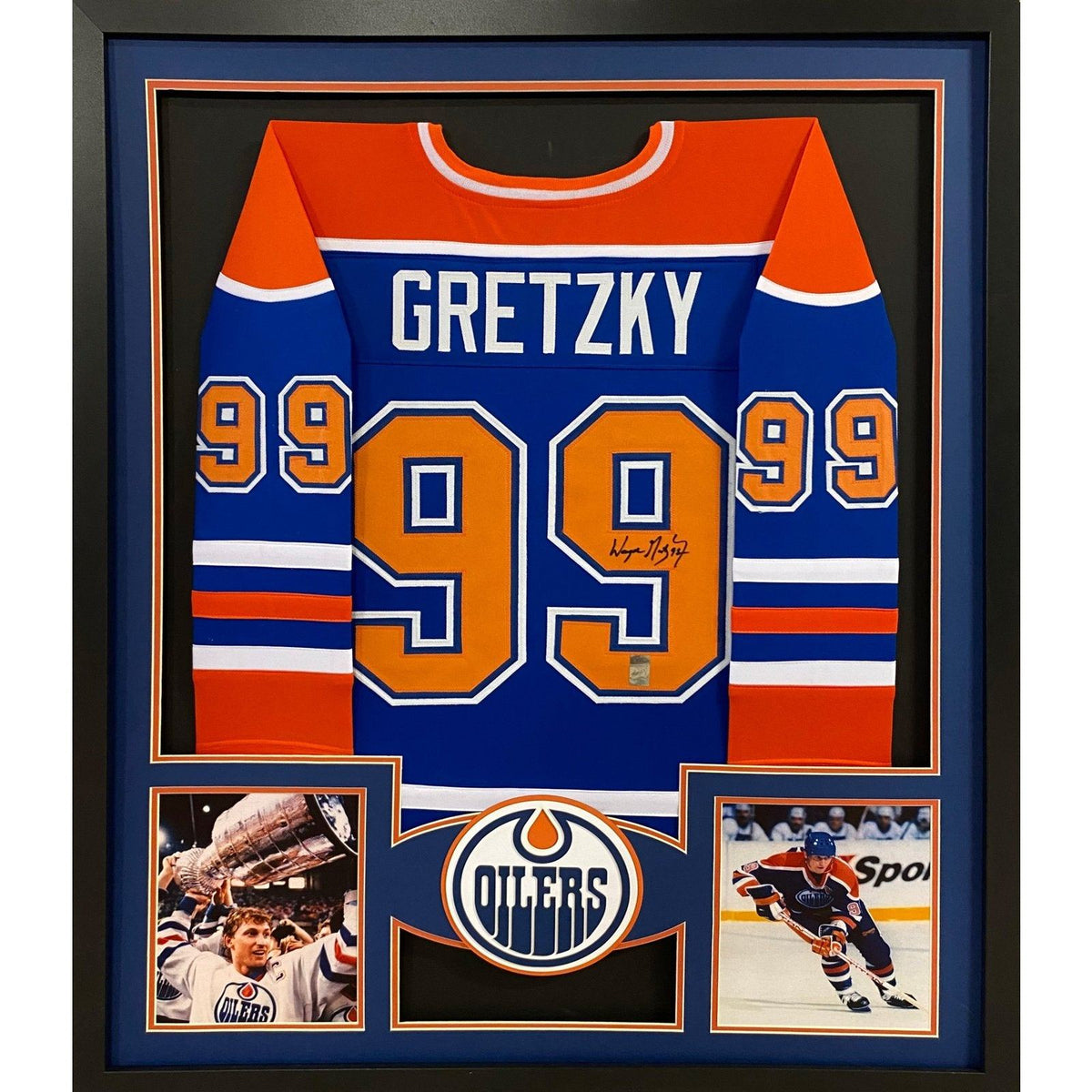 Wayne Gretzky Framed Signed Edmonton Oilers Jersey WGA COA Autographed