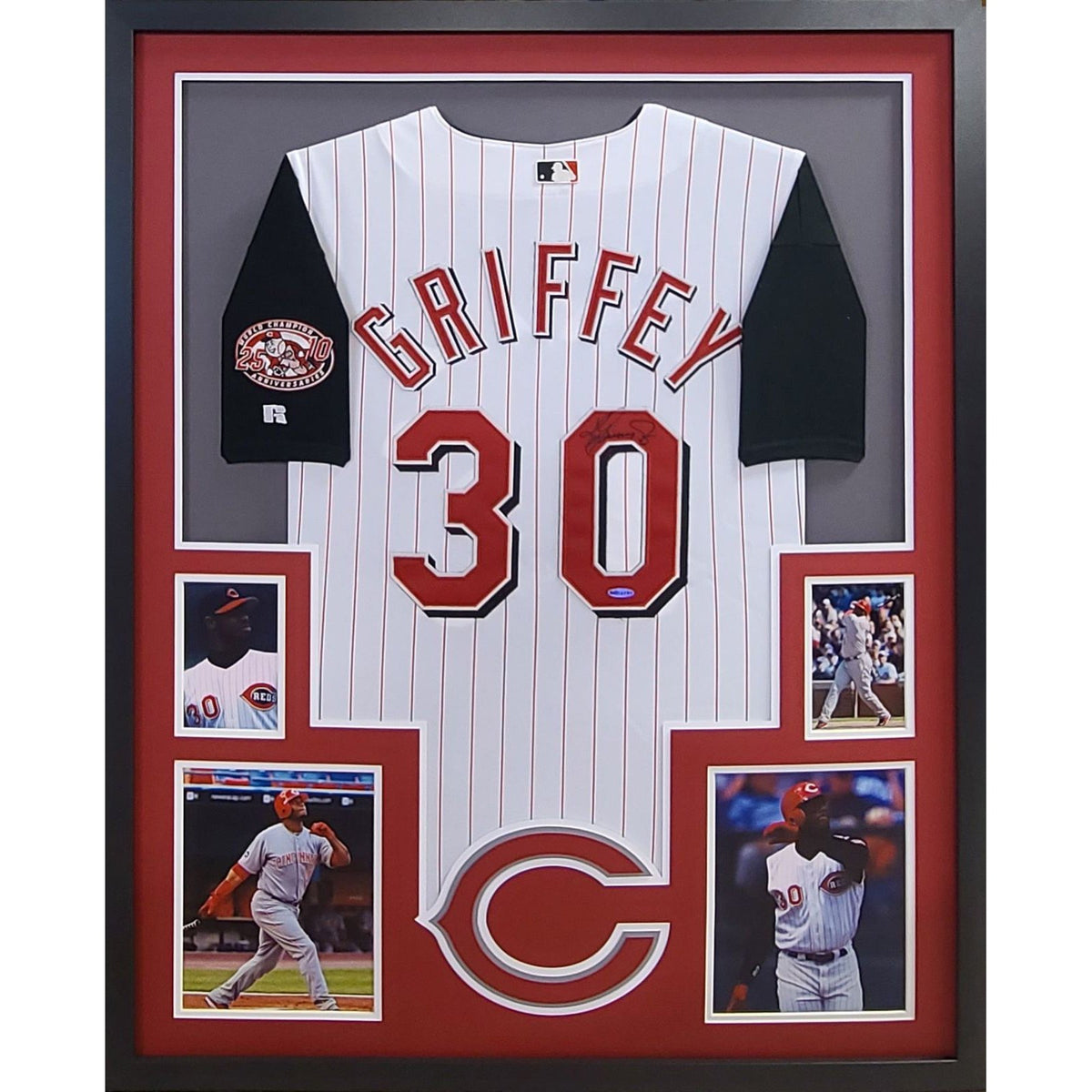Ken Griffey Jr. Framed Signed Jersey UDA Autographed Cincinnati Reds