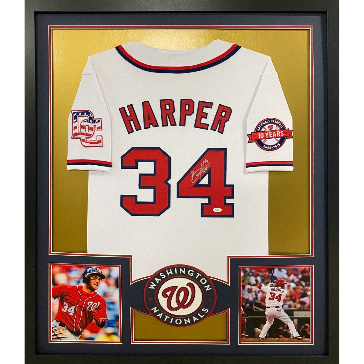 Bryce Harper Framed Signed Jersey JSA Autographed Washington Nationals