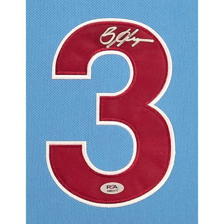 Bryce Harper Framed Signed Blue Jersey PSA/DNA Autographed Philadelphia Phillies