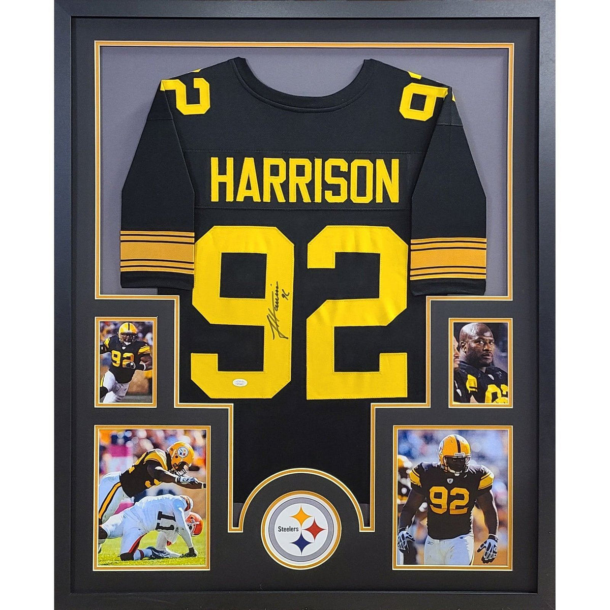 James Harrison Framed Jersey JSA Autographed Signed Pittsburgh Steelers