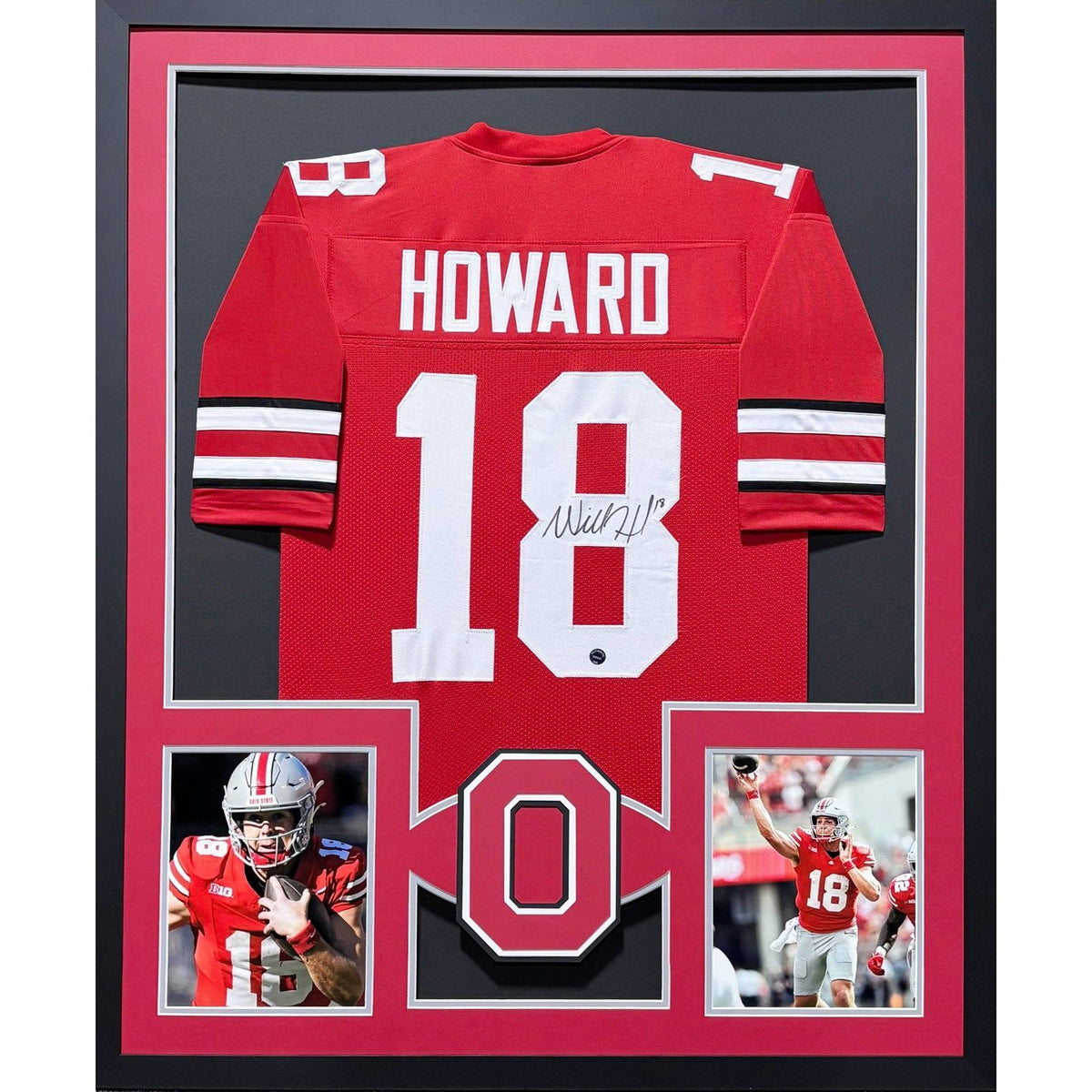 Will Howard Framed Signed Jersey Authentic Ink COA Autographed Ohio State