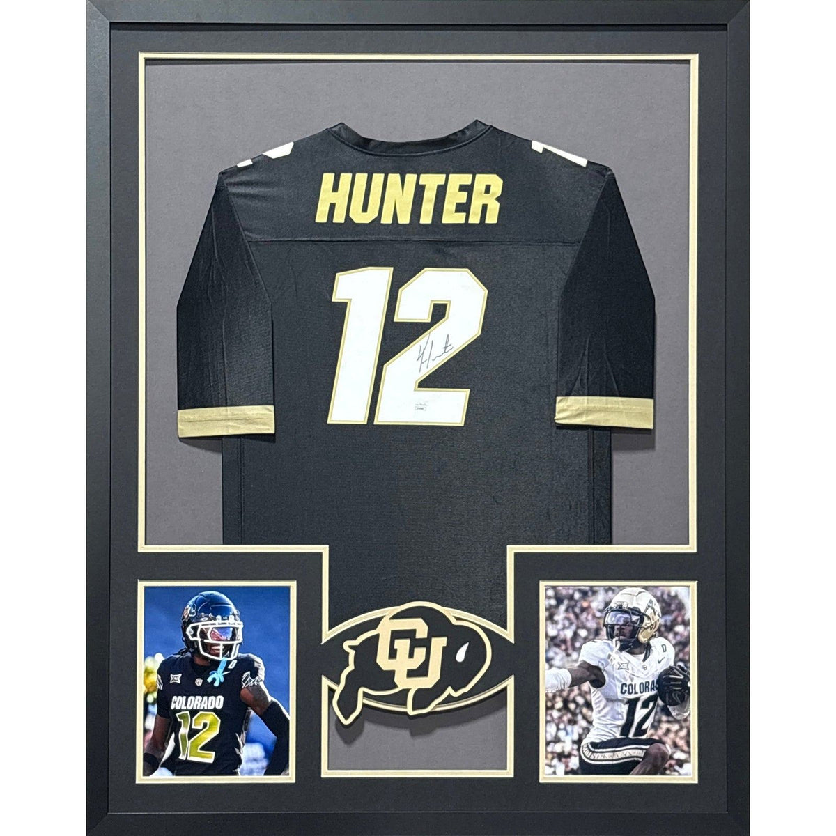 Travis Hunter Framed Signed Jersey JSA COA Autographed Colorado Heisman