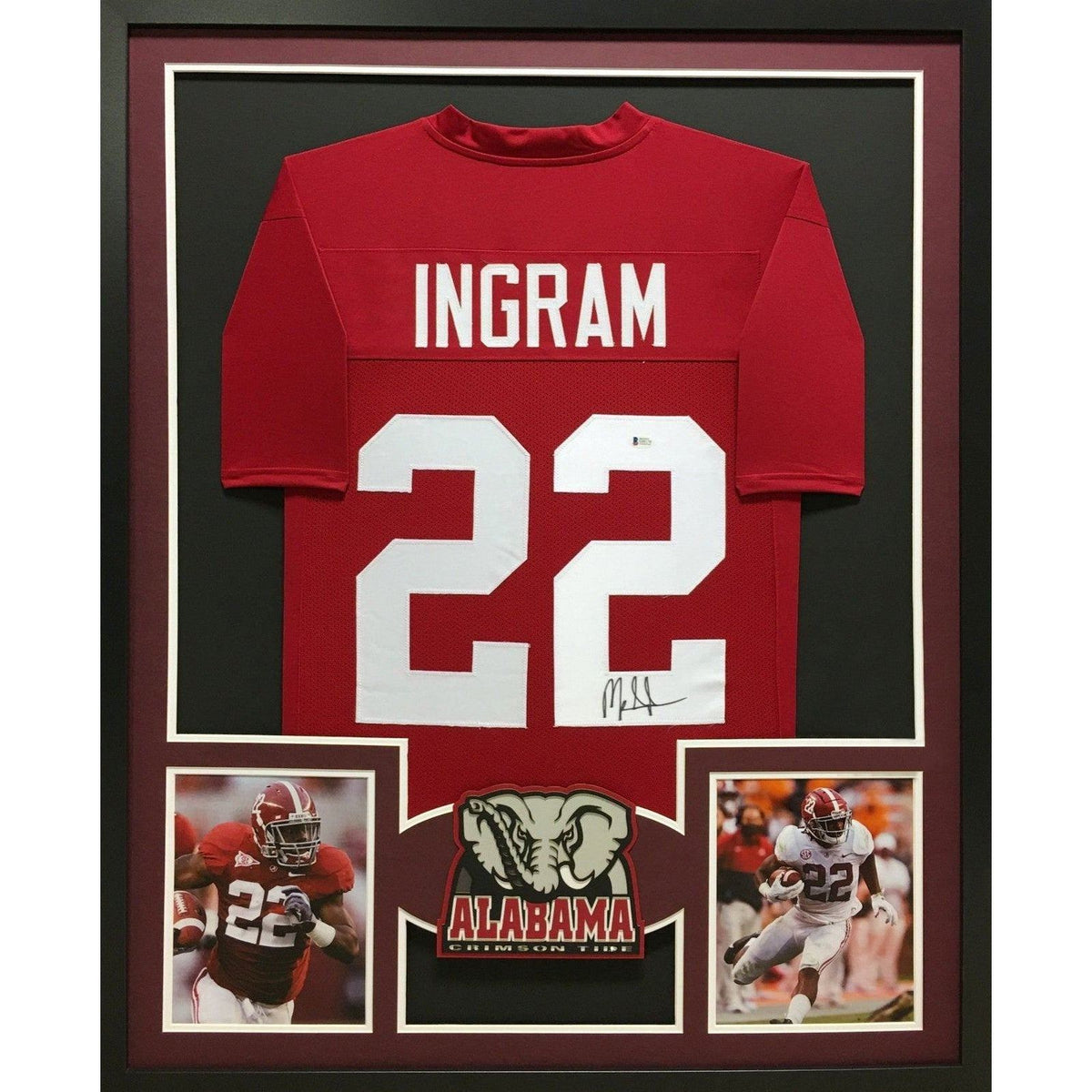 Mark Ingram Framed Signed Alabama Jersey Beckett Autographed EH