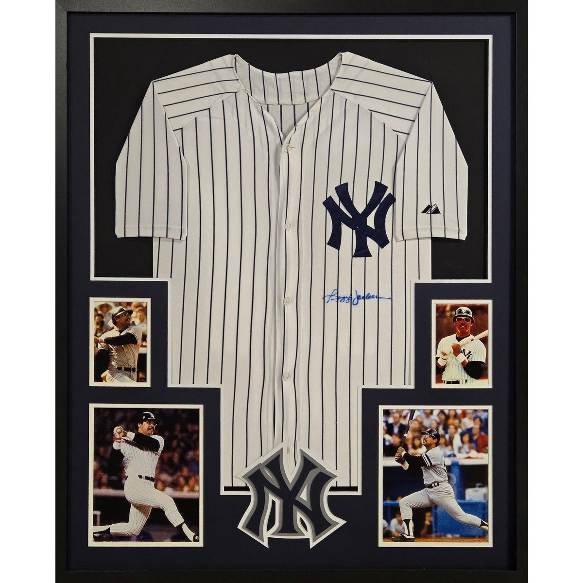 Reggie Jackson Framed Jersey PSA/DNA Autographed Signed New York Yankees